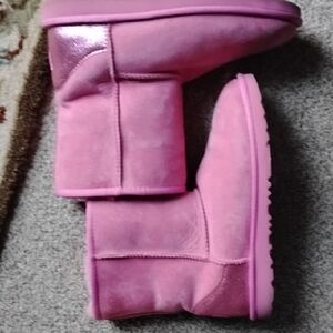 UGG Blush Pink Suede Boots